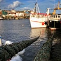 Boats Moored in Bridlington Harbour Royalty Free Stock Photo