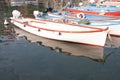 Boats moored in the dock of Lake Garda Royalty Free Stock Photo