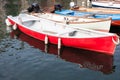 Boats moored in the dock of Lake Garda Royalty Free Stock Photo