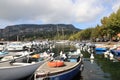 Boats Moored on the Garda Waterfront in Italy Royalty Free Stock Photo