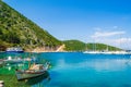 View of Frikes port Ithaca island Ionian Sea Greece Royalty Free Stock Photo