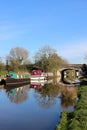 Boats moored on Lancaster canal at Garstang