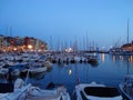 Boats moored in the marina of Nice Royalty Free Stock Photo