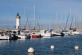 Boats moored at Port-Haliguen in Morbihan