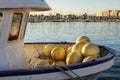 Boats moored in the port of Santa Pola, Alicante. Spain. Royalty Free Stock Photo