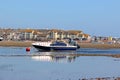 Boats moored on the River Teign in Devon Royalty Free Stock Photo