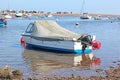 Boats moored on the River Teign in Devon Royalty Free Stock Photo