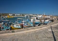 Boats moored in seaport of Ayia Napa, Cyprus Royalty Free Stock Photo