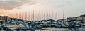 Marina in beautiful seaside town of Mali Losinj, Croatia. Royalty Free Stock Photo