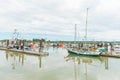 Boats moored at Steveston Village in Richmond, British Columbia, Canada