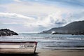 Boats on Naiguata beach in Venezuela