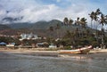 Boats on Naiguata beach in Venezuela