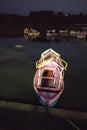 Boats in Narmada river at night after busy schedule of day