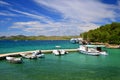 Boats in Nature park Telascica.Croatia. Royalty Free Stock Photo