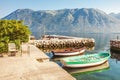 Boats near the beach early in the morning Royalty Free Stock Photo