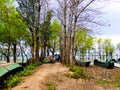 Boats near Erhai lake