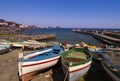 Boats near island in Italy