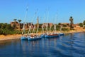 Boats of the Nile Royalty Free Stock Photo