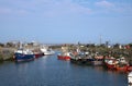 Boats in North Sunderland harbour, Northumberland