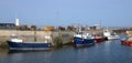 Boats in North Sunderland harbour, Northumberland