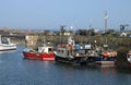 Boats in North Sunderland harbour, Northumberland