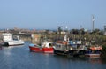 Boats in North Sunderland harbour, Northumberland