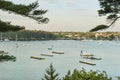 Boats at Northeast Harbor Maine on Somes Sound Royalty Free Stock Photo