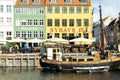 Nyhavn, the new harbor, Copenhagen. Royalty Free Stock Photo