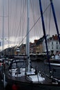 Nyhavn, the new harbor, Copenhagen. Royalty Free Stock Photo