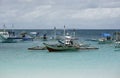 Boats in ocean