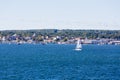 Boats off Coast of Rockland Maine