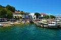 Boats off the island of Heybeliada, Turkey, Princes` Islands