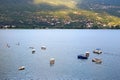 Boats on Ohrid lake Macedonia Royalty Free Stock Photo