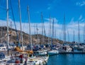 Boats in Old port in Cartagena, Spain