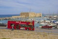 Boats in the old port of Heraklion, Crete island, Greece. Royalty Free Stock Photo