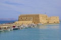 Boats in the old port of Heraklion, Crete island, Greece. Royalty Free Stock Photo