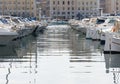 Boats in the Old Port in Marseille France Royalty Free Stock Photo