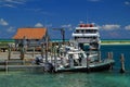 Boats and other Watercraft Docked at Fort Jefferson Royalty Free Stock Photo