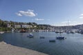 Boats in Outer Harbor Harbour Brixham Devon England UK