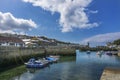 Boats in Padstow traditional fishing harbour