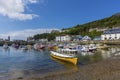 Boats in Padstow traditional fishing harbour