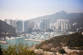 A good viewpoint in Hong Kong. Royalty Free Stock Photo
