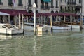 Boats parked at the Grand Canal