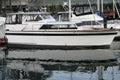 Boats parked at a marina