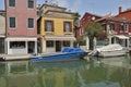 Boats parked in Murano canal