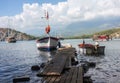 Boats in Phaselis Bay, Antalya, Turkey Royalty Free Stock Photo