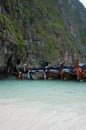 Boats on Phi Phi Ley Island