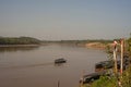 boats pier in the Madre de Dios River, Puerto Maldonado, Peru