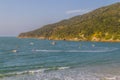 Boats in Ponta dos Ingleses in Praia dos Ingleses beach