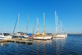 BOATS IN PORT Royalty Free Stock Photo